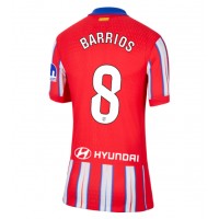 Camiseta Atletico Madrid Pablo Barrios #8 Primera Equipación Replica 2024-25 para mujer mangas cortas